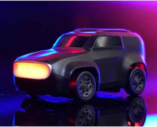 Mini RC Auto - Drift Auto - Desktop Racen - Vierwielaandrijving - 7.5 cm - Grijs — afbeelding 4