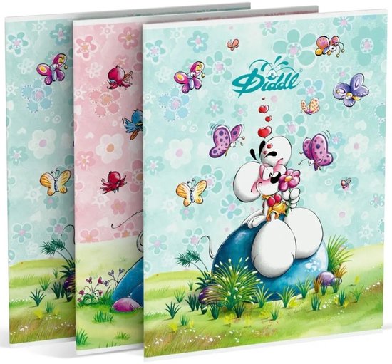 Diddl - 3-pack schriften - A5 - gelinieerd