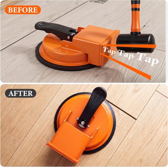 Vloer Gap Fixer - Vloer Reparatie Tool - Vloeren Herstellen - Verhoogd Slagblok - 4.6 Inch Brede Plank - Zwart — afbeelding 4