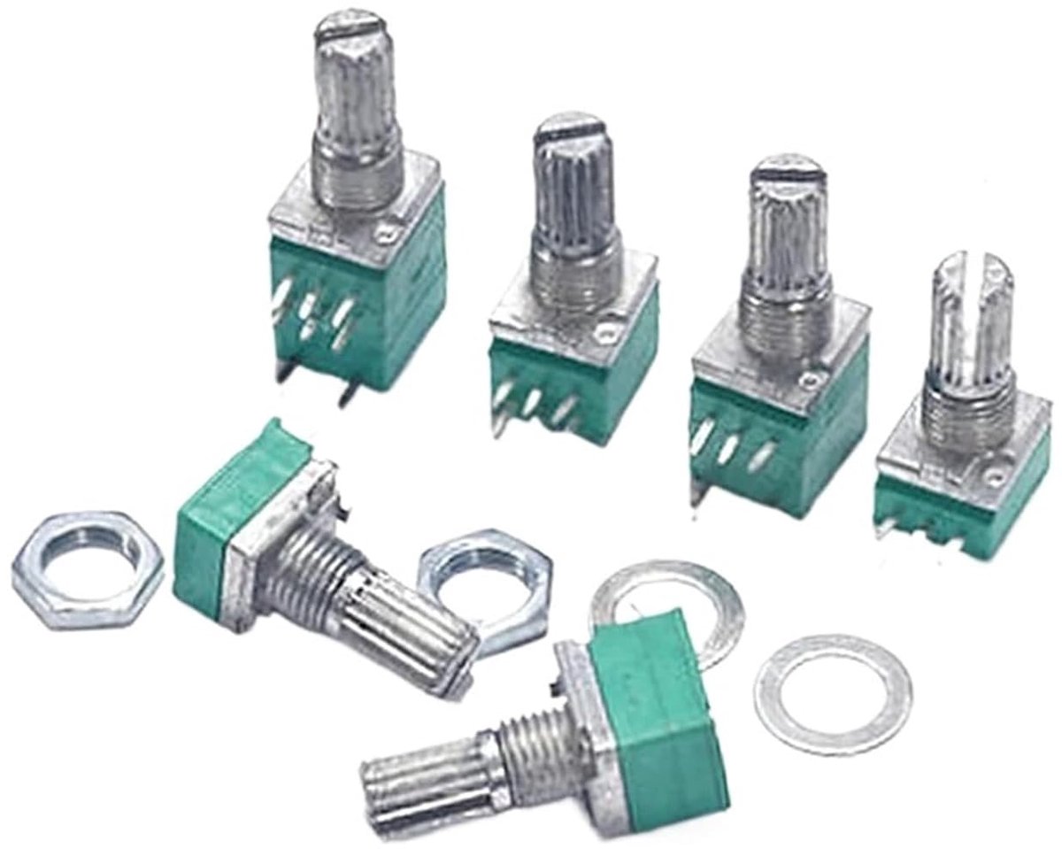 Potentiometer Set - Variabele Weerstand - Elektronica Reparatie - Verschillende Waarden - 5 Stuks - Niet Van Toepassing
