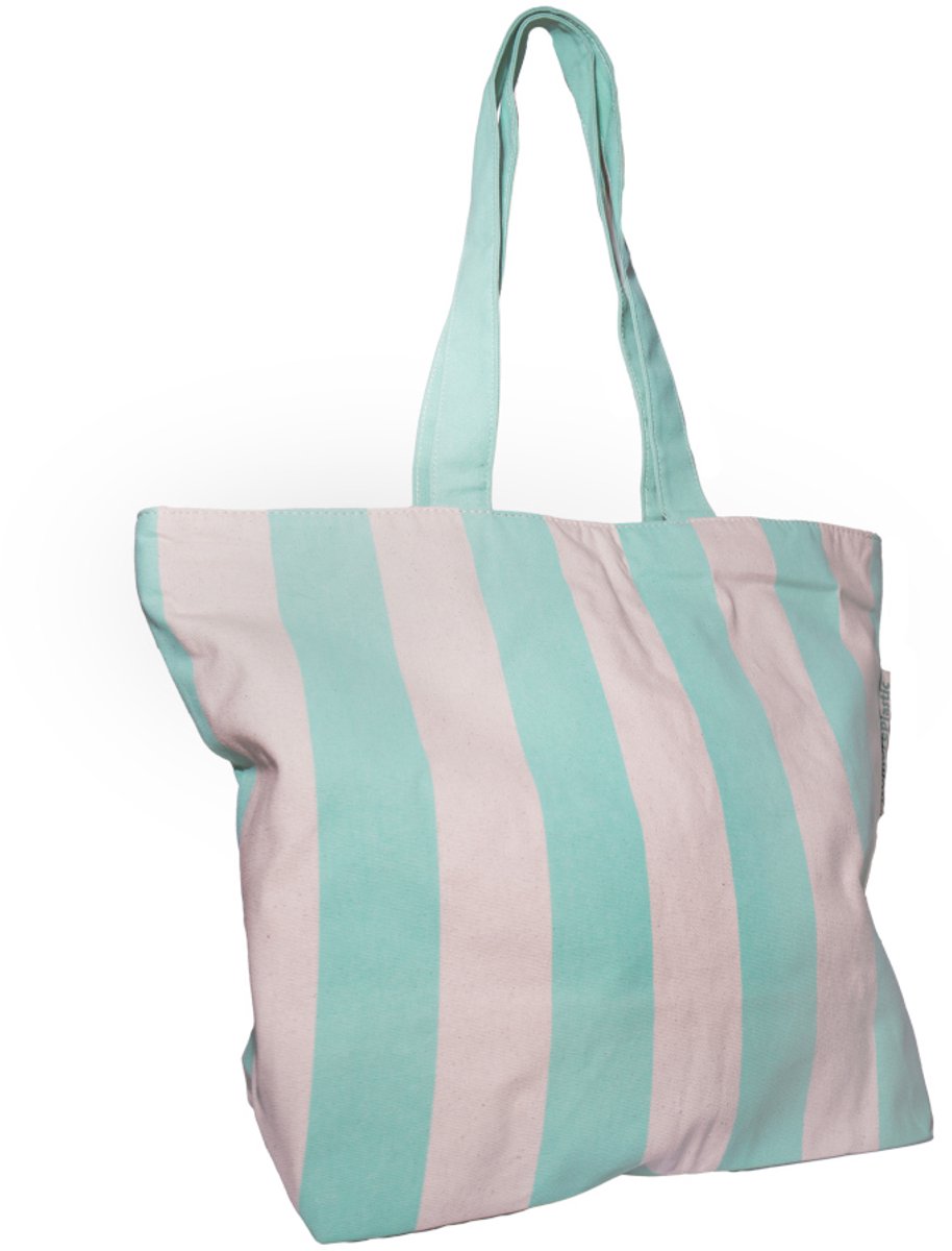 MINT Duurzame Shopper – Strandtas van 100% Biologisch Katoen - Cadeau voor vrouw