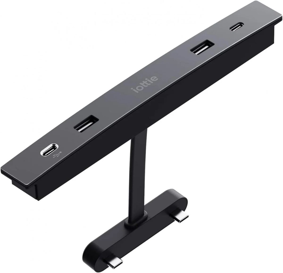iOttie Tersus USB-C Hub Geschikt voor Tesla Model 3 / Model Y - 2x USB-C + 2x USB-A