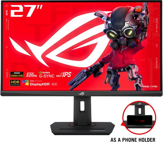 ASUS ROG Strix XG27ACMS Gaming Monitor 320Hz 27 Inch - ASUS Europe - €369,00