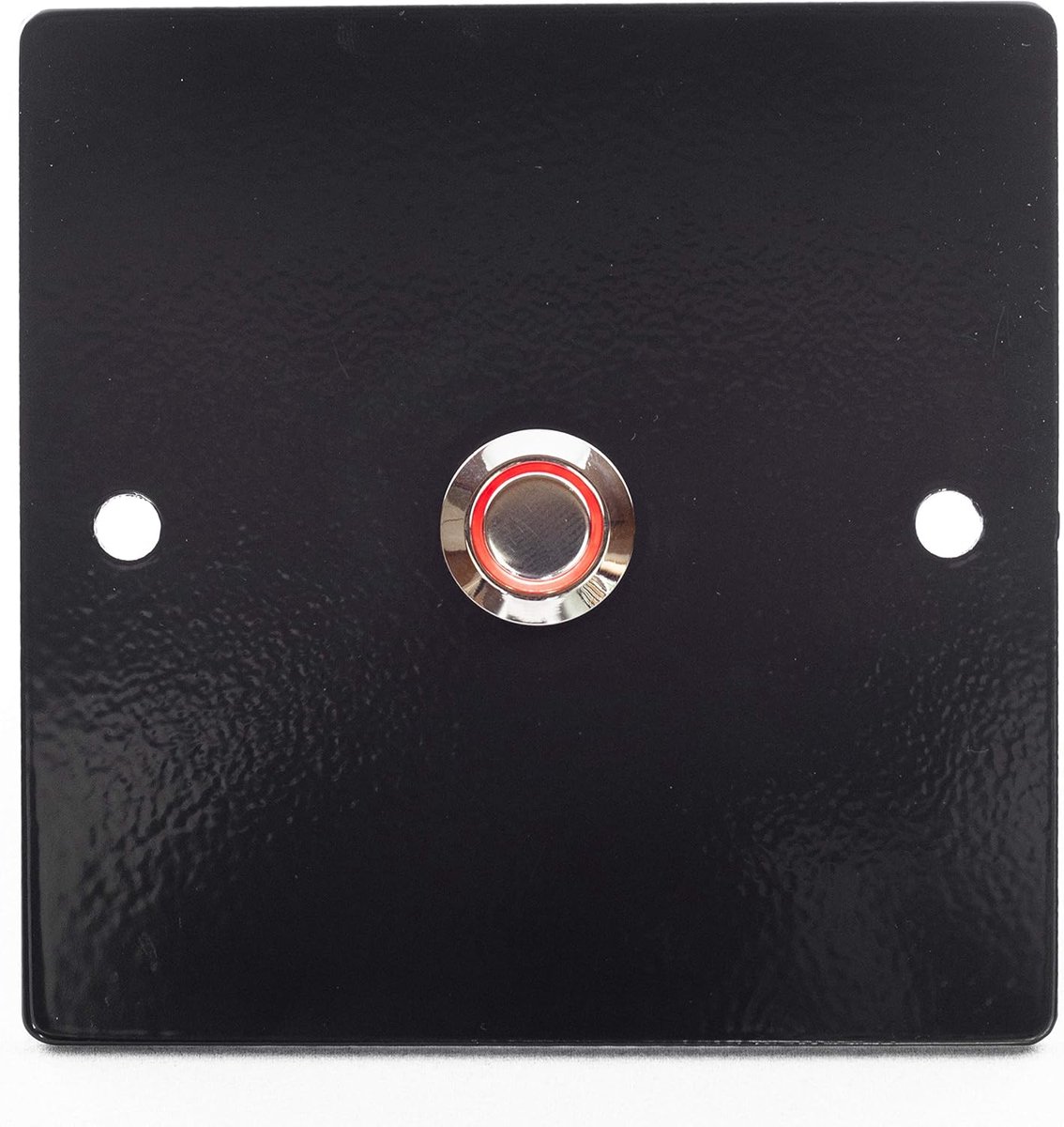 Belplaat Deurbel - Aanbelknop Huis - Entree Verfraaien - Verlichte LED Ring - 95 x 95 mm - Antraciet