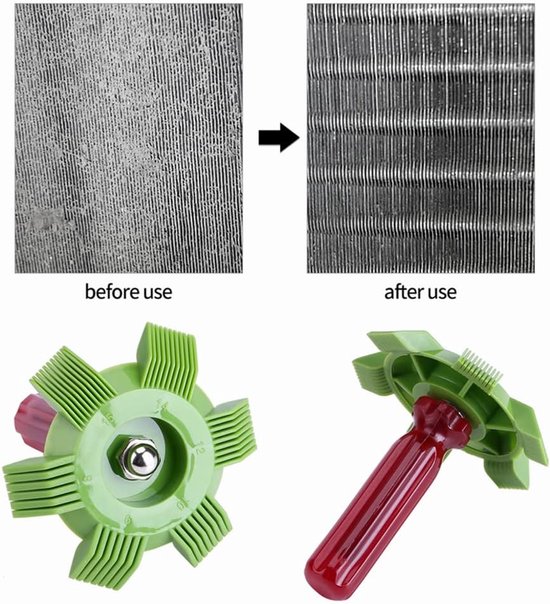AC condensor kam - Voor verdamper, radiator, spoel, airco reinigingsgereedschap — afbeelding 5