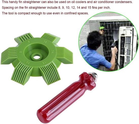 AC condensor kam - Voor verdamper, radiator, spoel, airco reinigingsgereedschap — afbeelding 4