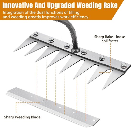 Multifunctionele metalen wiethark 8 tanden - Zonder steel — afbeelding 4