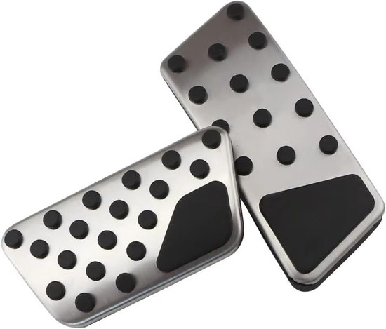 Auto Pedaalhoezen - Gaspedaal Rempedaal - Verbeterde Rijveiligheid - Antislip Oppervlak - Set van 2 - Zilver — afbeelding 3