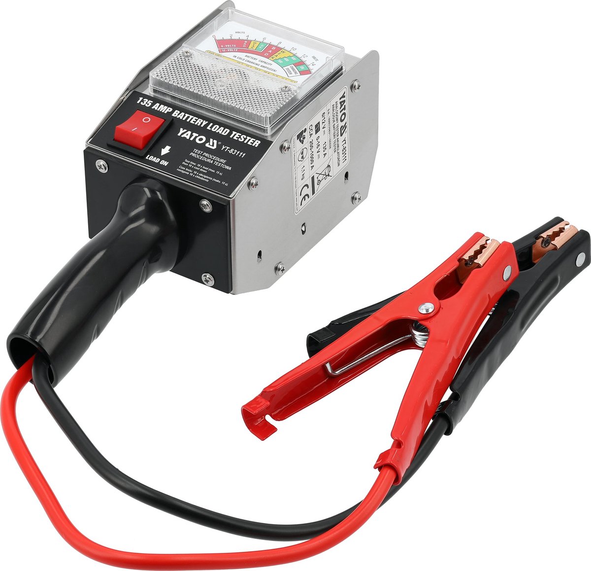 Professionele Analoge Accutester 6V & 12V - Met Echte Belastingstest (135A) - Voor Loodzuur & Lithium Accu's (30-135 Ah) - Diagnose & Startcapaciteit