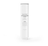 Eén witte Hydrofast HF04 5-laags composiet filterpatroon met specificaties en functies vermeld.