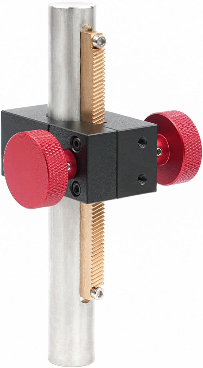 Verticaal Hefplatform - Schuiftafel Z-as - Laboratorium Afstellingen - Handmatige Tandwielkolom - 70 Mm Slag - Zilver