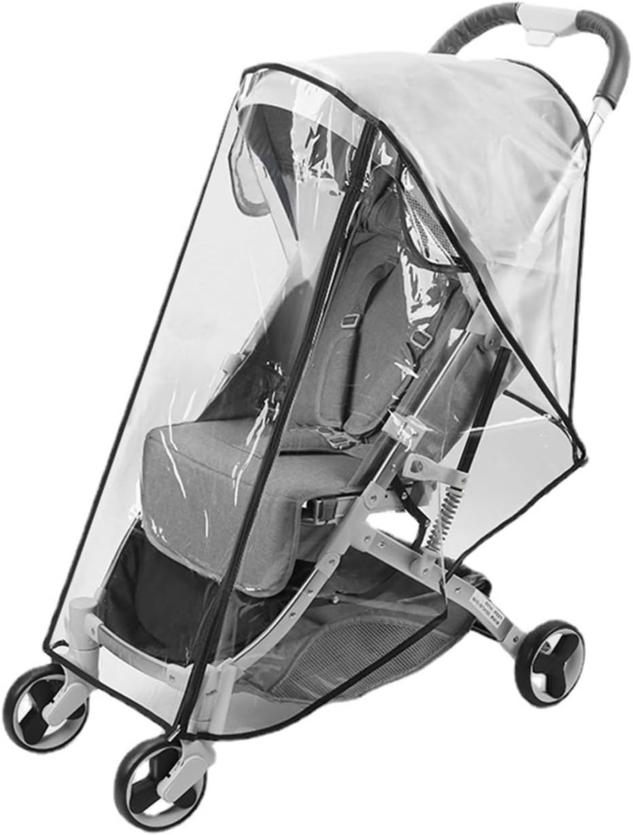Universele regenhoes voor kinderwagens, bescherming tegen regen en wind, optimale luchtcirculatie en waterdicht ontwerp