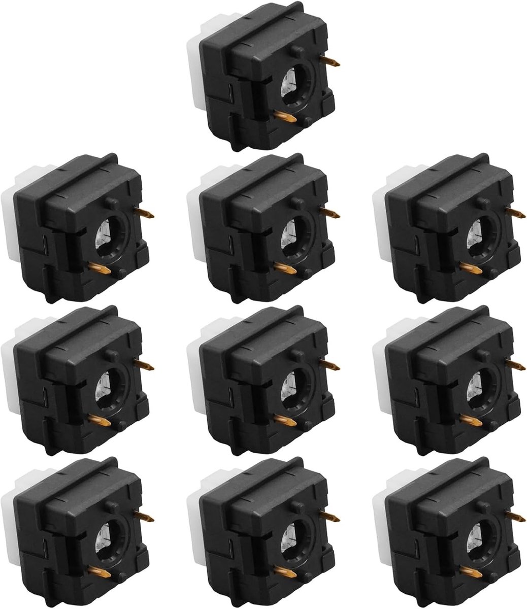 10 stuks G-schakelaar toetsen sleutelas, aan/uit-knop, vervangende toetsen voor gaming toetsenborden zoals Logitech G910 G810 G413
