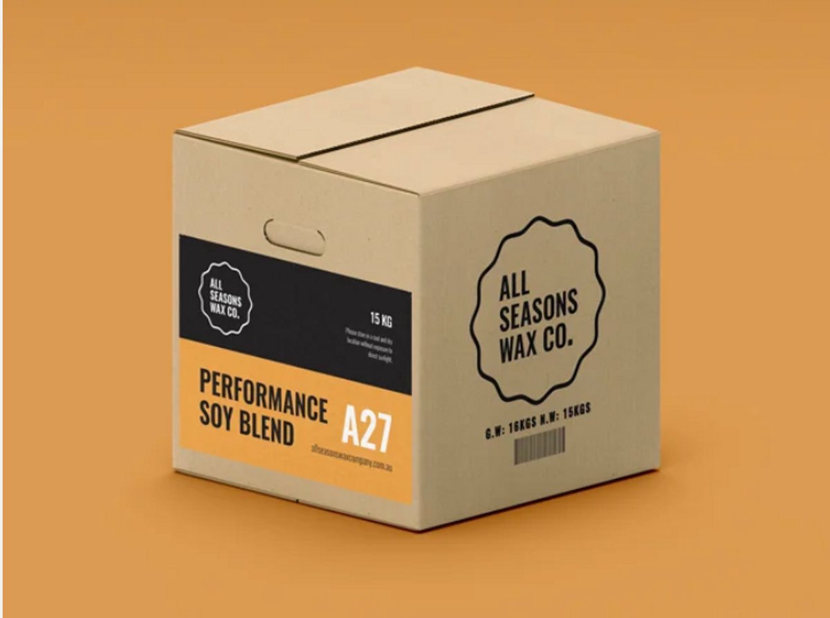 A27 Performance soy blend 15kg - natuurlijke sojawas voor mallen en melts - Professioneel premium product - luxury candle supplies