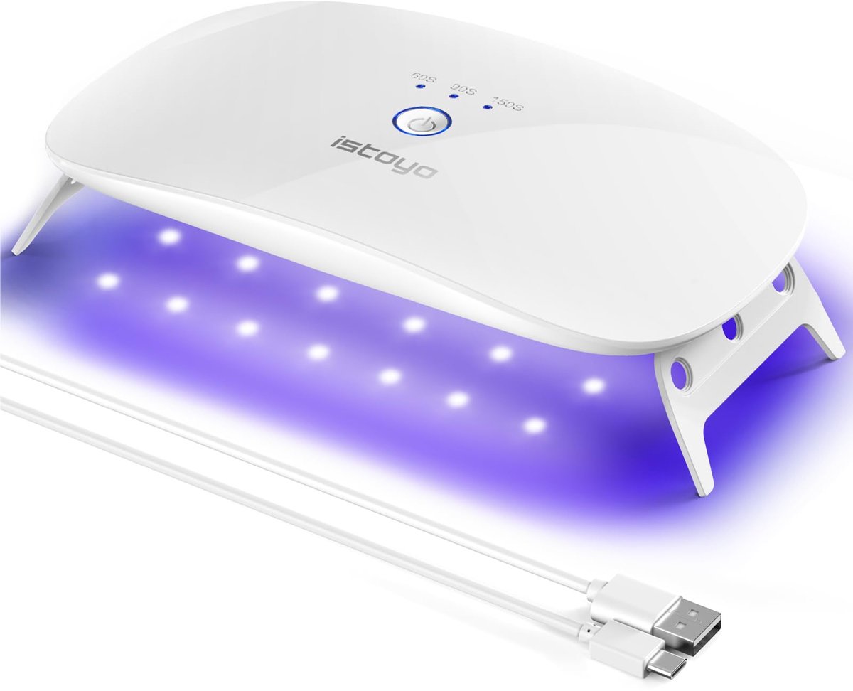 SnelShoppen - Groot formaat UV-licht met dubbele golflengte voor harsuitharding - Draagbare lamp voor het maken van sieraden, doe-het-zelf ambacht, ha