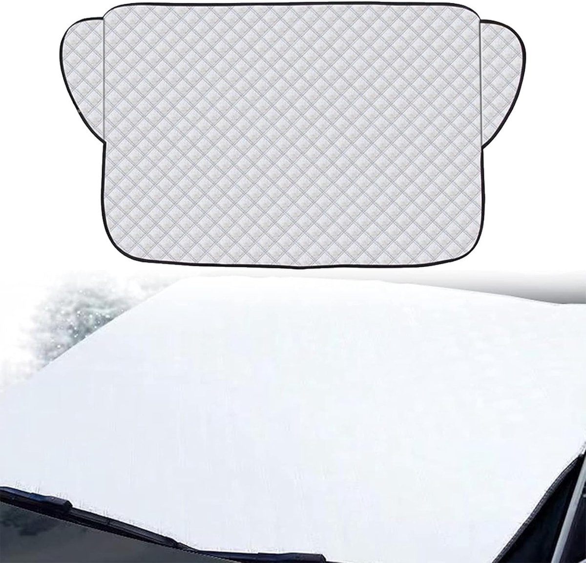 Auto Voorruit Deksel 140x95 cm - Anti Vries Dekentje - Beschermend Tegen Sneeuw en Vorst - Makkelijk Op te Bergen - ShopVlot
