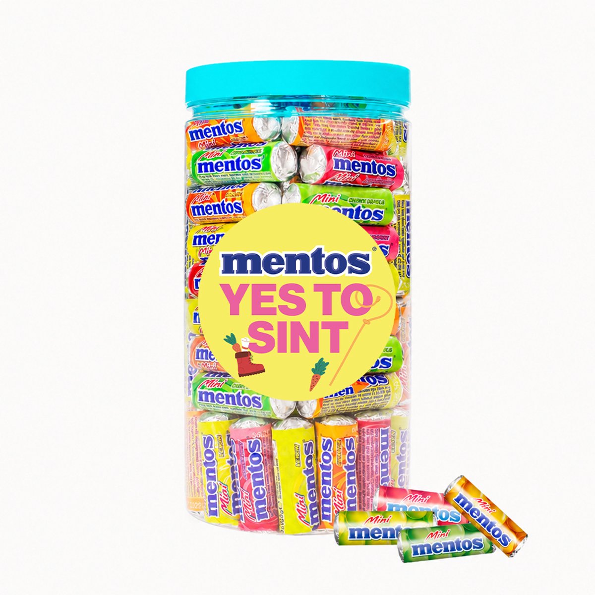 Mentos Mini Sinterklaas snoep - 1000g