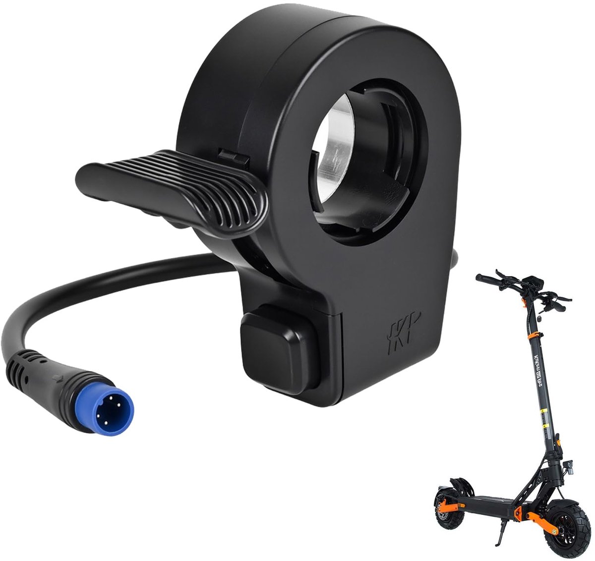 SnelShoppen - Duim Gashendel 4PIN voor Elektrische Scooter, Snelheidsregeling, Accelerator Reserveonderdelen voor KuKirin G2 Pro/G2 Max, Duim Accelera