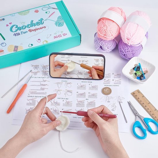 Haakset voor Beginners met Salamander en Axolotl - Complete Startset met Video-instructies, Haaknaalden en Creatieve Projecten voor Volwassenen — afbeelding 3