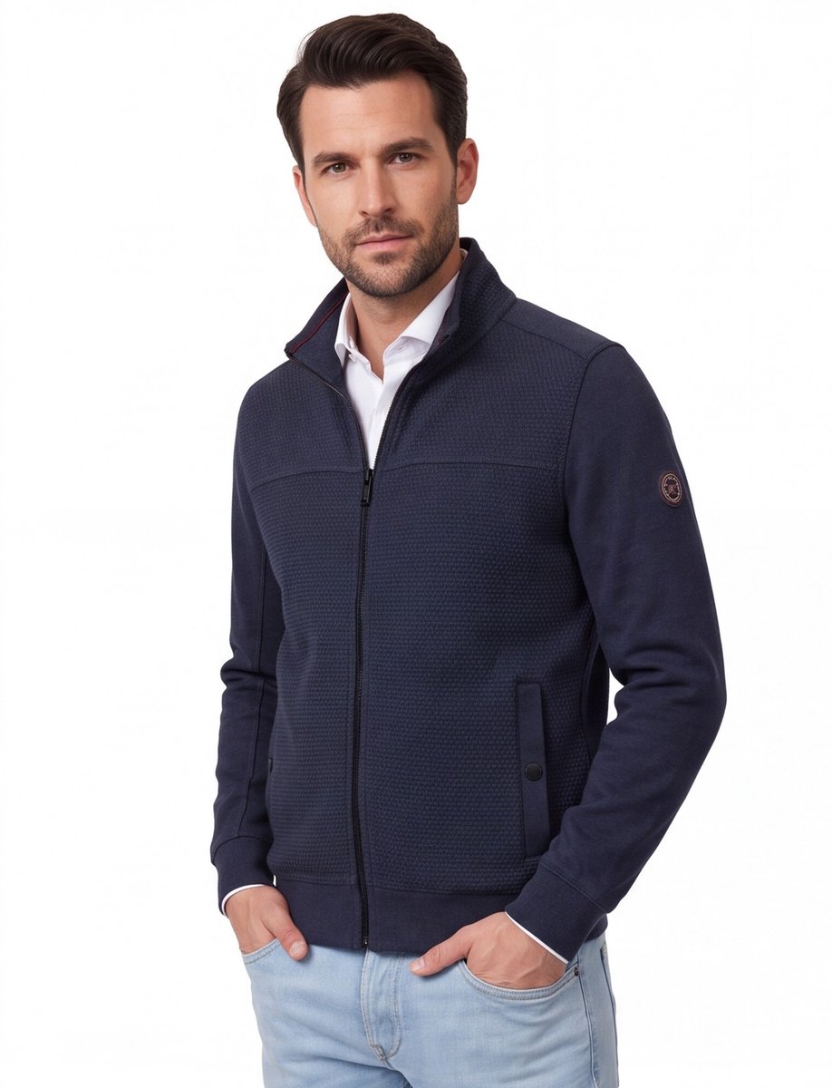 Casa Moda vest donkerblauw