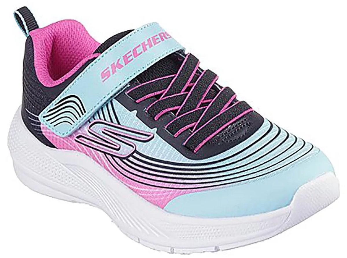 Skechers Microspec Advance Schoenen Blauw,Roze EU 35 1/2 Meisje