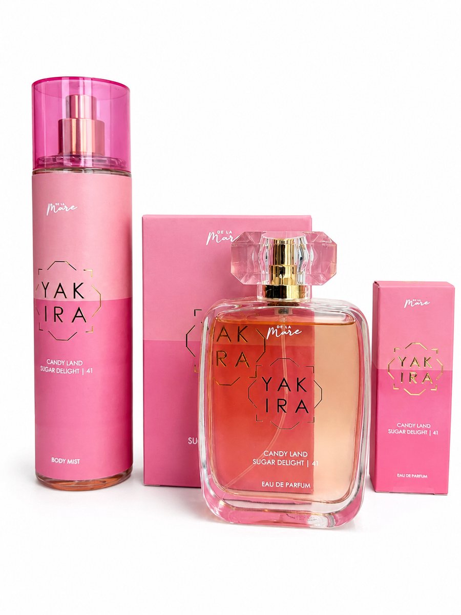 SET DE LA MARE YAKIRA CANDY LAND SUGAR DELIGHT/ 41 EAU DE PARFUM 100ml + 15ml + BODYMIST 250ml