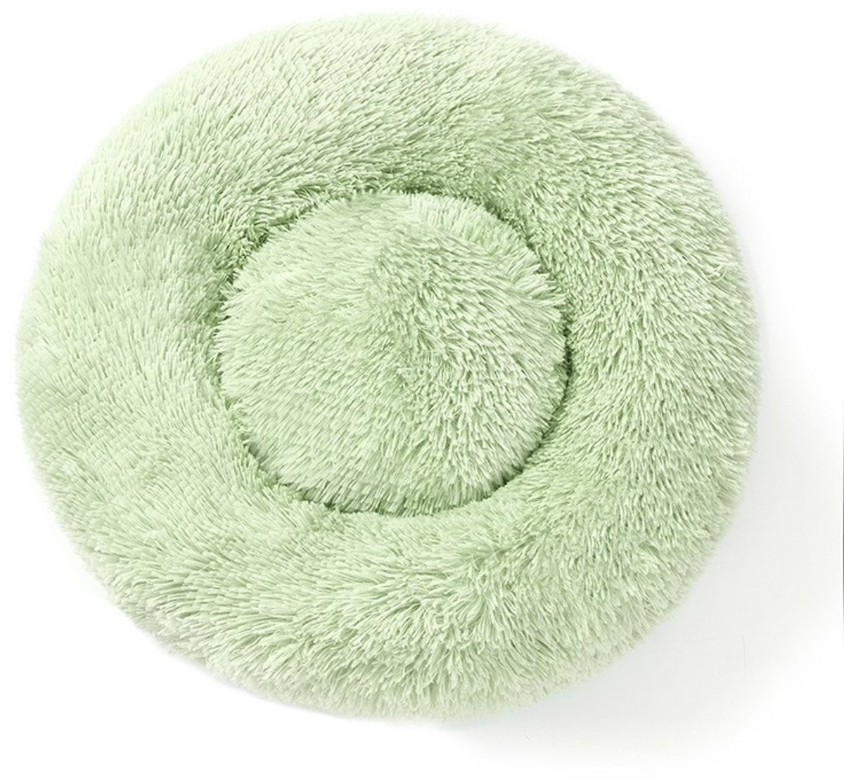 Oneay Kattenmand 40 cm – Zacht Rond Donut Kattenbed voor Binnen – Warm en Comfortabel Kattenkussen voor Katten, Kittens en Konijnen tot 5 kg - Groen