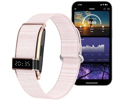 Activity Tracker - Smartwatch - Stappenteller Horloge - Bloeddrukmeter - Slaapmonitor - Hartslagmeter - APP - Heren - Dames - Geschikt voor iOS/Android - Roze