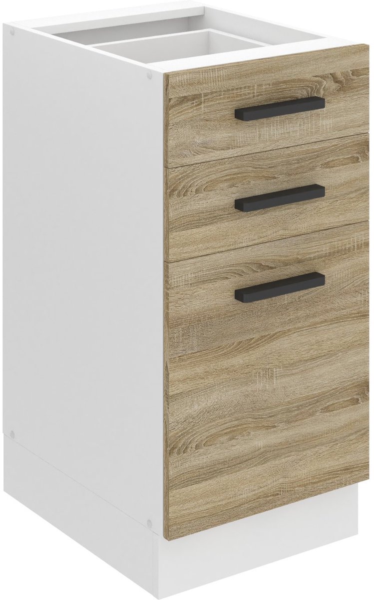 BELINI Keukenonderkast SDSZ 40 cm met Laden - Sonoma Eiken