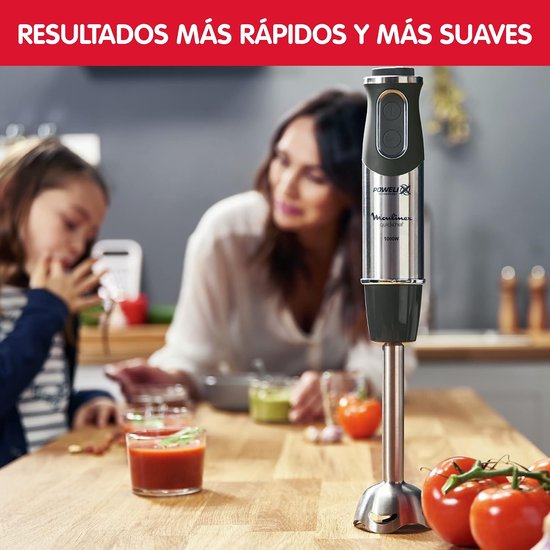 Staafmixer Set - 3-In-1 Staafmixer - 1000 W - Powelix-Technologie, 10 Snelheden, 3 Opzetstukken - 800 Ml-Beker - 500 Ml-Hakblok En Garde - Roestvrijstalen Messen — afbeelding 5