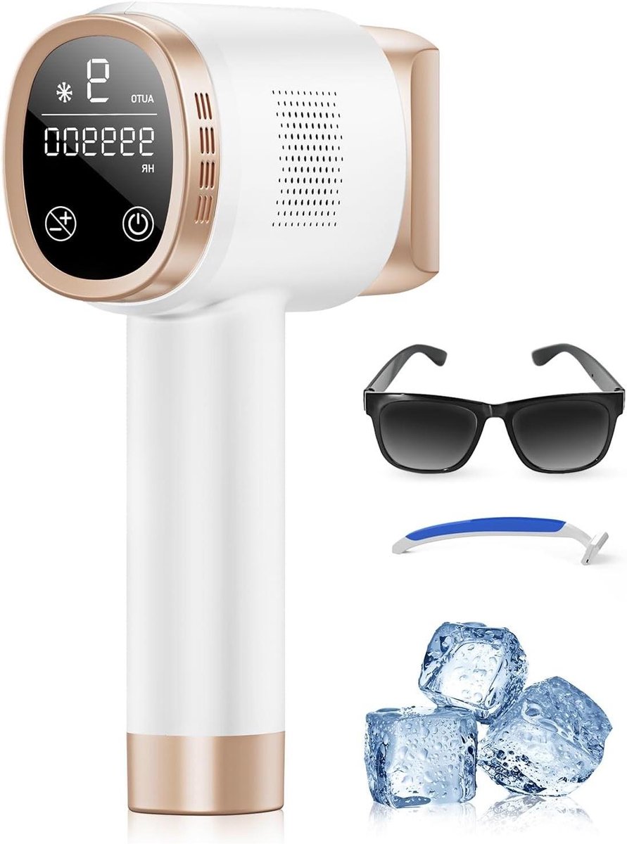 IPL Ontharingsapparaat - Licht Epilator - Huidverzorging Thuis - Met Ijskoel Technologie - 9 Energiestanden - Wit