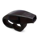 Zwart scheidsrechtersfluitje unisex sport fluit ABS kunststof met vinger grip voor basketbal voetbal hockey volleybal training coach en scheidsrechter