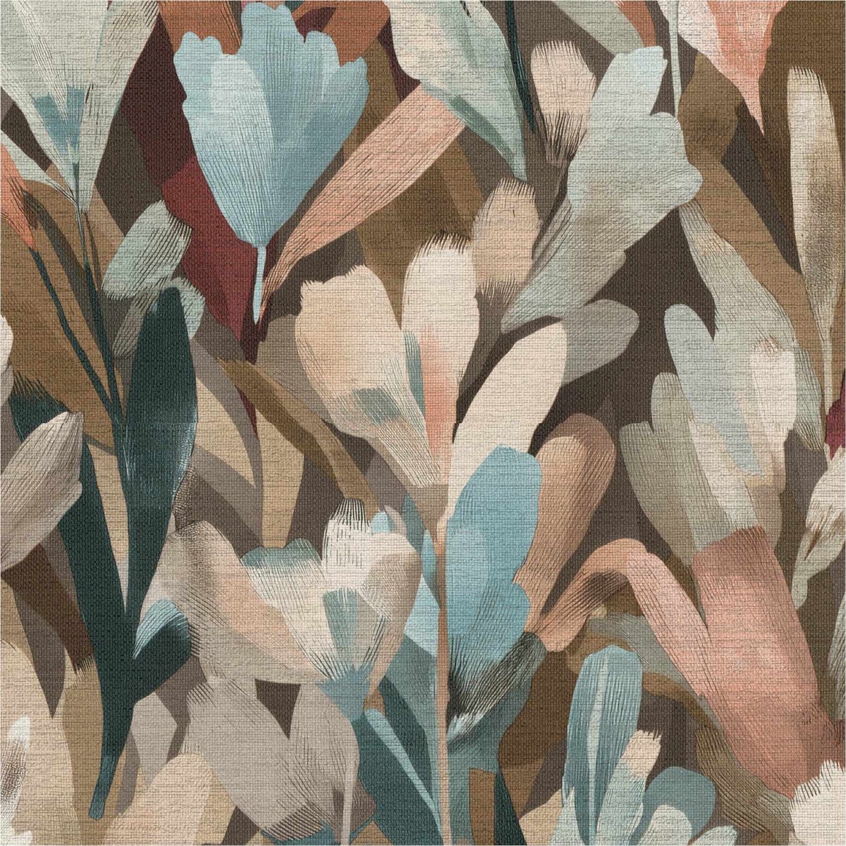 Erismann vliesbehang 10586-11 bloemenmotief bruin