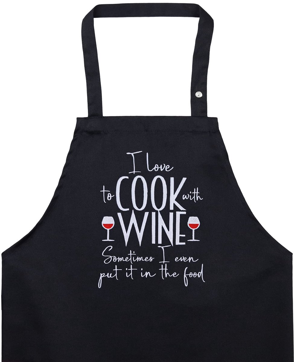 SnelShoppen - Unisex Kookschort met Grappig Geborduurd Design - Verstelbaar Slabschort voor Mannen en Vrouwen - Ideaal voor BBQ, Keuken en Cadeau voor