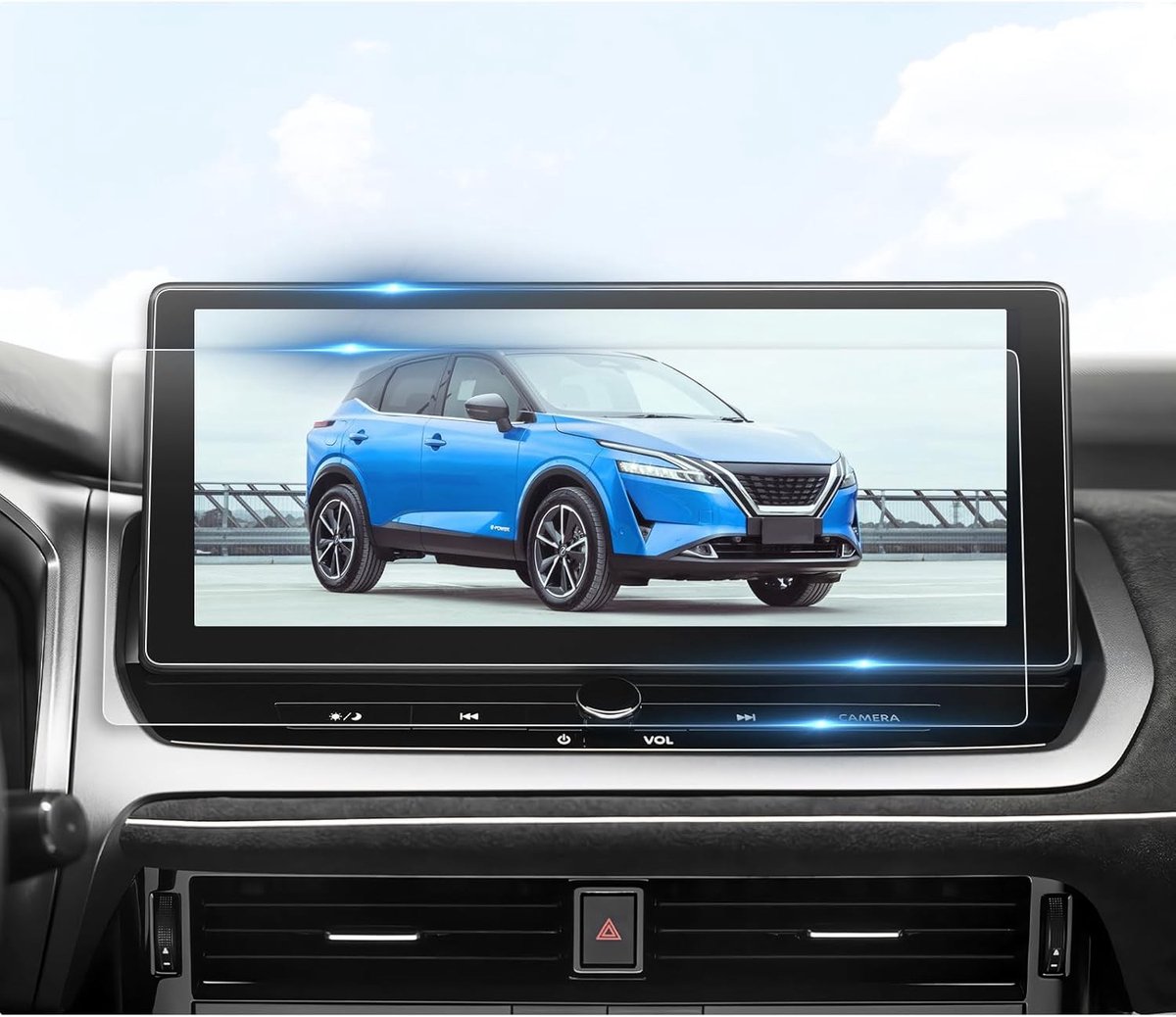 Premium Navigatiefilm voor Nissan X-Trail T33 en Qashqai J12, 12.3 Inch PET Schermbeschermer, Krasbestendig en Duurzaam