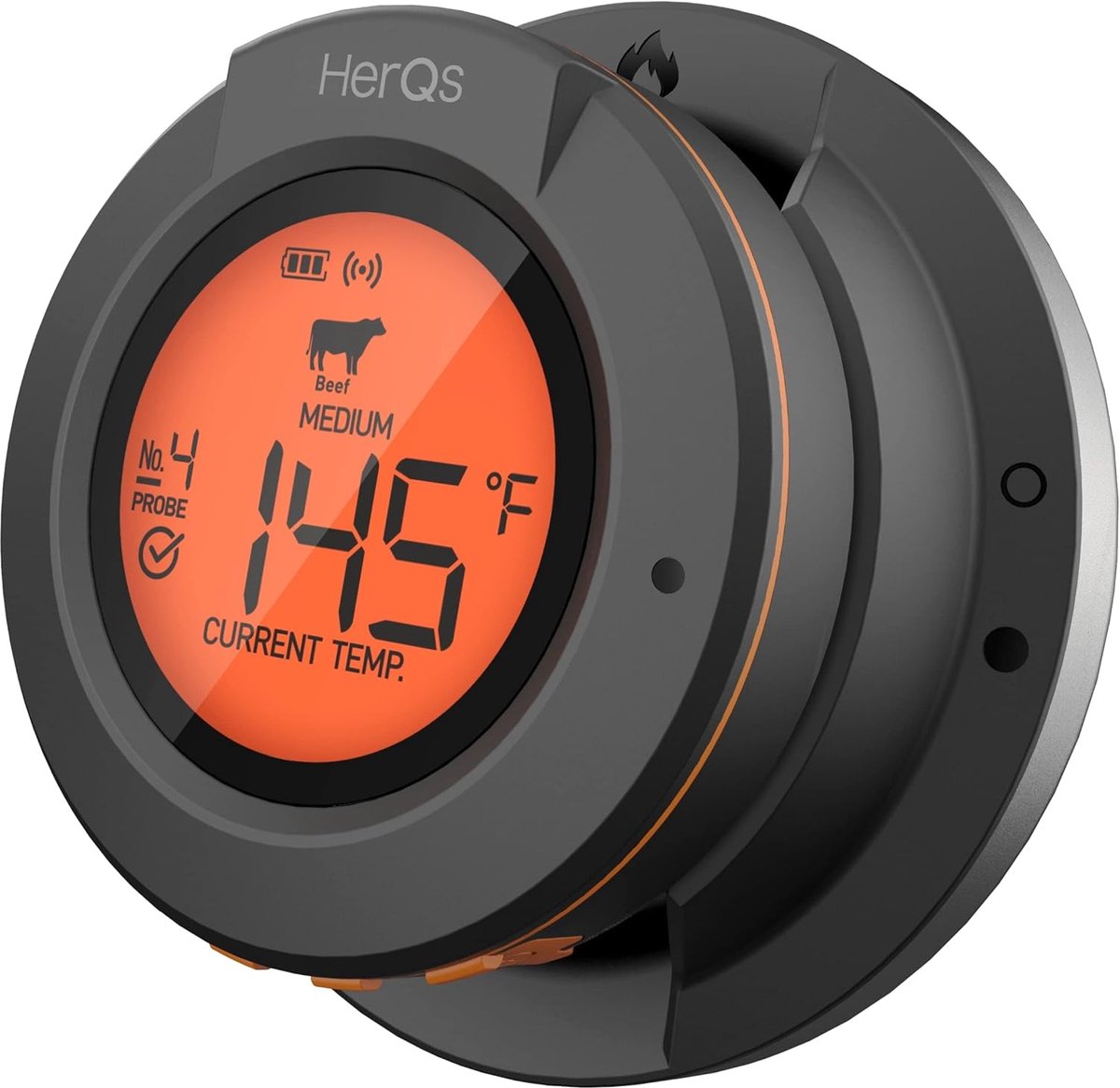 SnelShoppen - Digitale Domethermometer Aangesloten Zwart - Nauwkeurige Temperatuurmeting voor Thuis, Keuken, Camping en Tuin - Slimme Temperatuurmonit