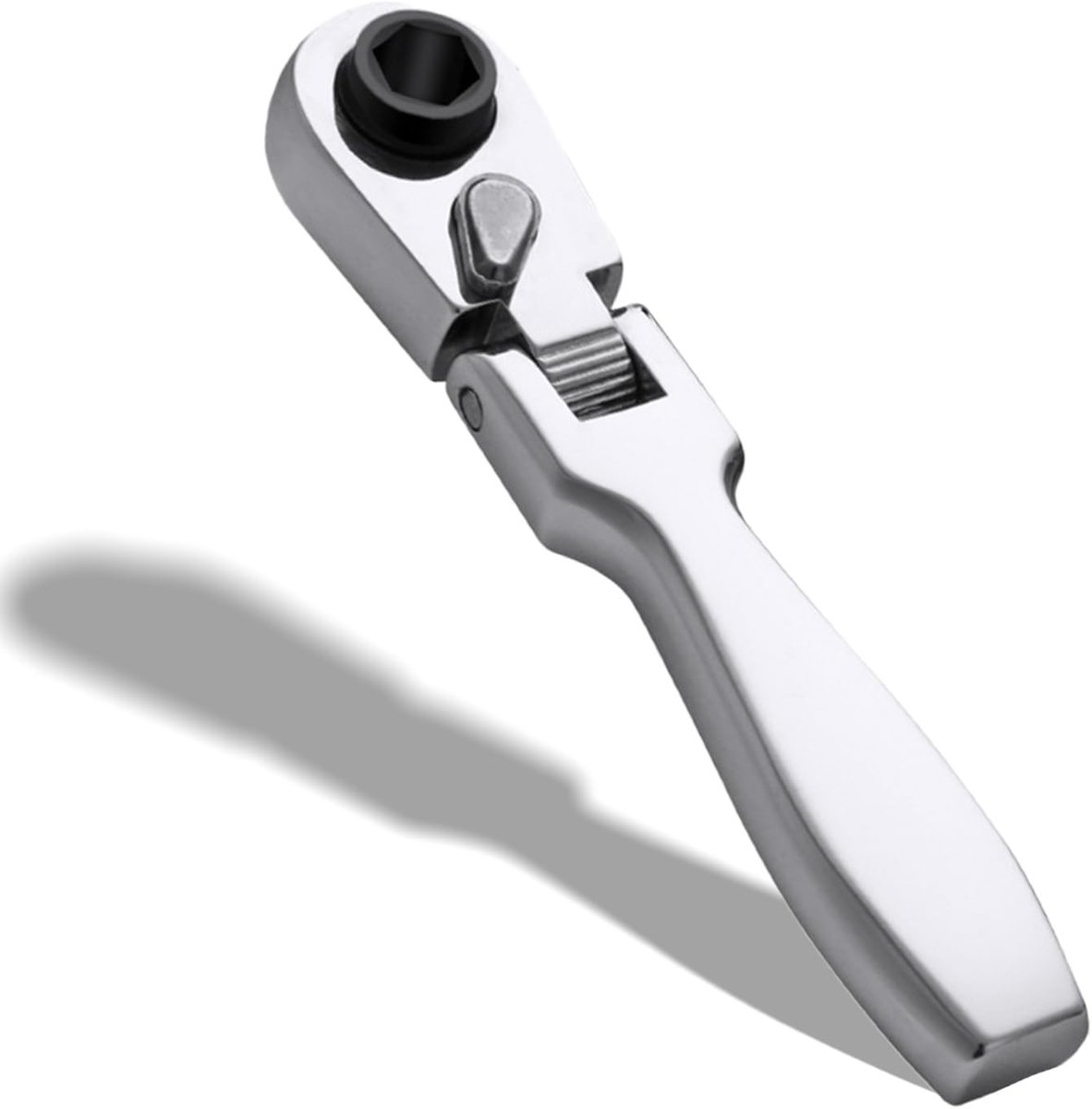 Professionele 1/4 Inch Ratchet Wrench met Swivel Handvat en 72 Tanden voor Snelle Socket Veranderingen en Automatische Reparaties