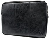 NEGOTIA Vintage Abbey - Housse en cuir pour ordinateur portable 13,3 pouces - Housse / housse Macbook Air M2 & Pro 13 pouces - Housse pour ordinateur portable 13 pouces - Noir
