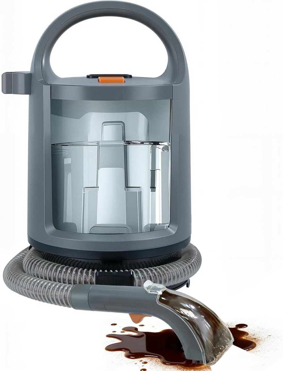 Tapijtbankreiniger - Meubelreiniger - Vlekken Verwijderen - 3-in-1 Reiniging - 1.6L Tank - Grijs