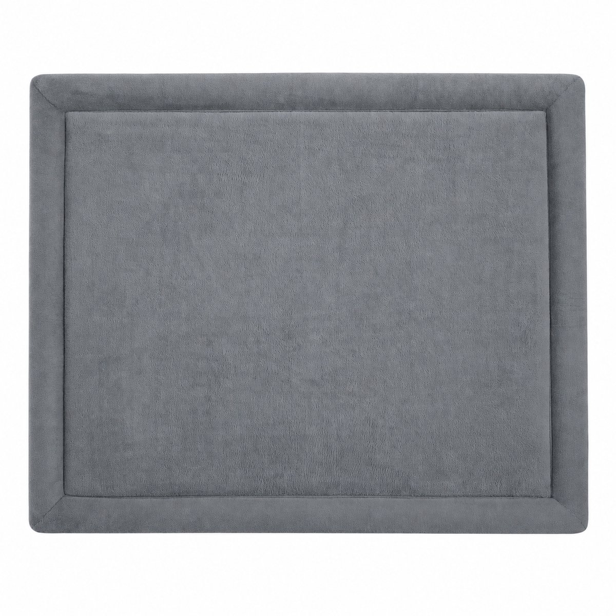 Wizzimo® Boxkleed - Extra dik traagschuim - 80x100x3 cm - Oeko Tex® - Grijs - Anti slip onderkant