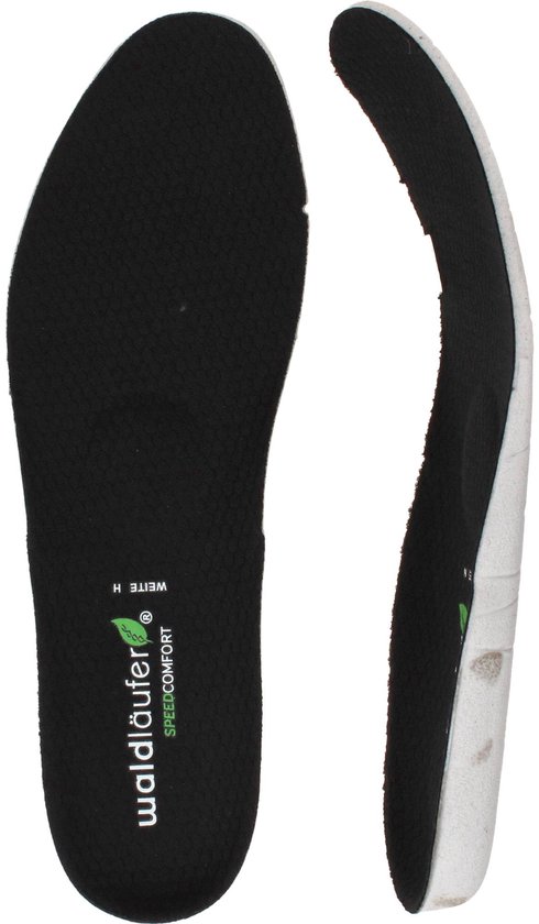 Zwarte, uitneembare Waldläufer Speedcomfort binnenzool, maat Weite H.
