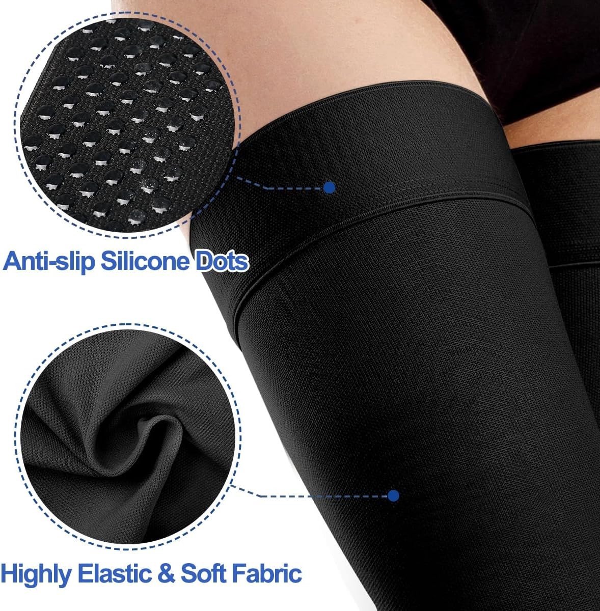 Compressiekousen voor Mannen en Vrouwen 20-30mmHg - Ondersteunende Kousen voor Spataderen, Oedeem en Langdurig Comfort