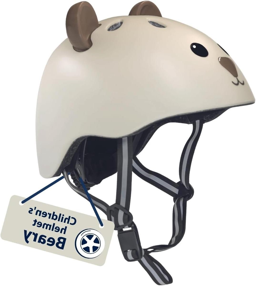 Kinderhelm - Fietshelm - Veilig Fietsen - Magnetische Sluiting - 44-47 cm - Mocha
