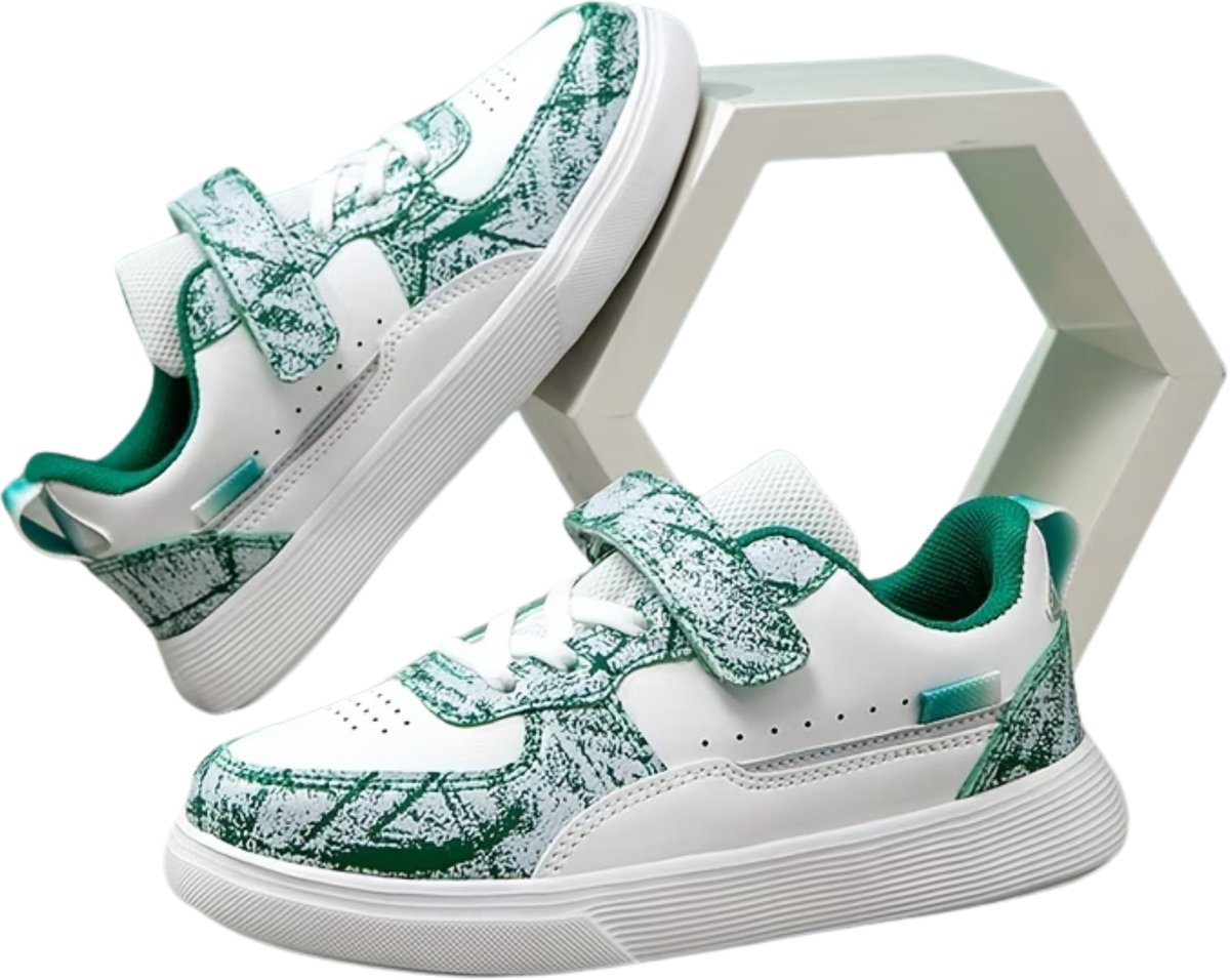 Currero Schoenen Jongens Sneakers Comfortabel Wandelschoenen Casual Kinder Schoenen IJs Groen