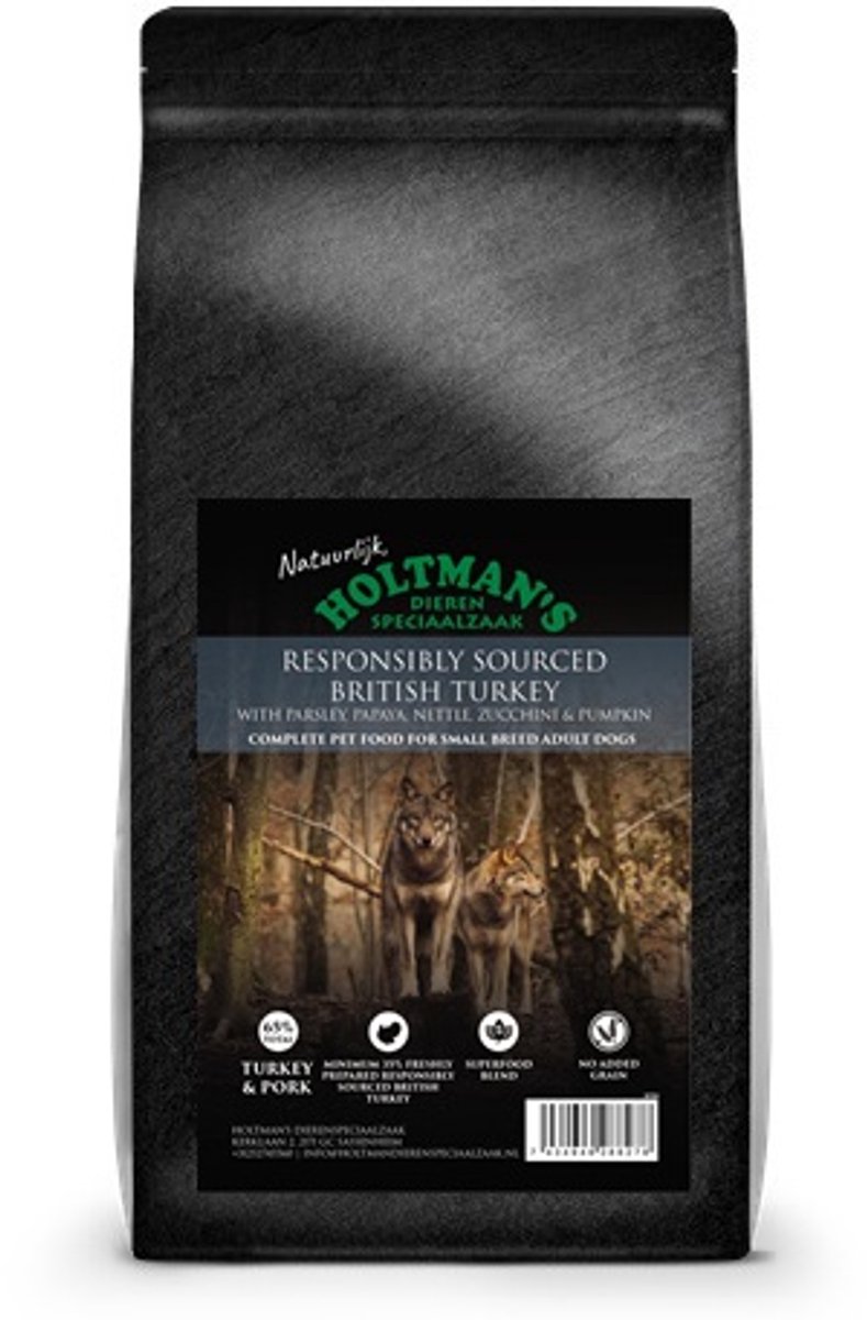 Natuurlijk Holtman's Superfood adult small vrije uitloop kalkoen 6 kg