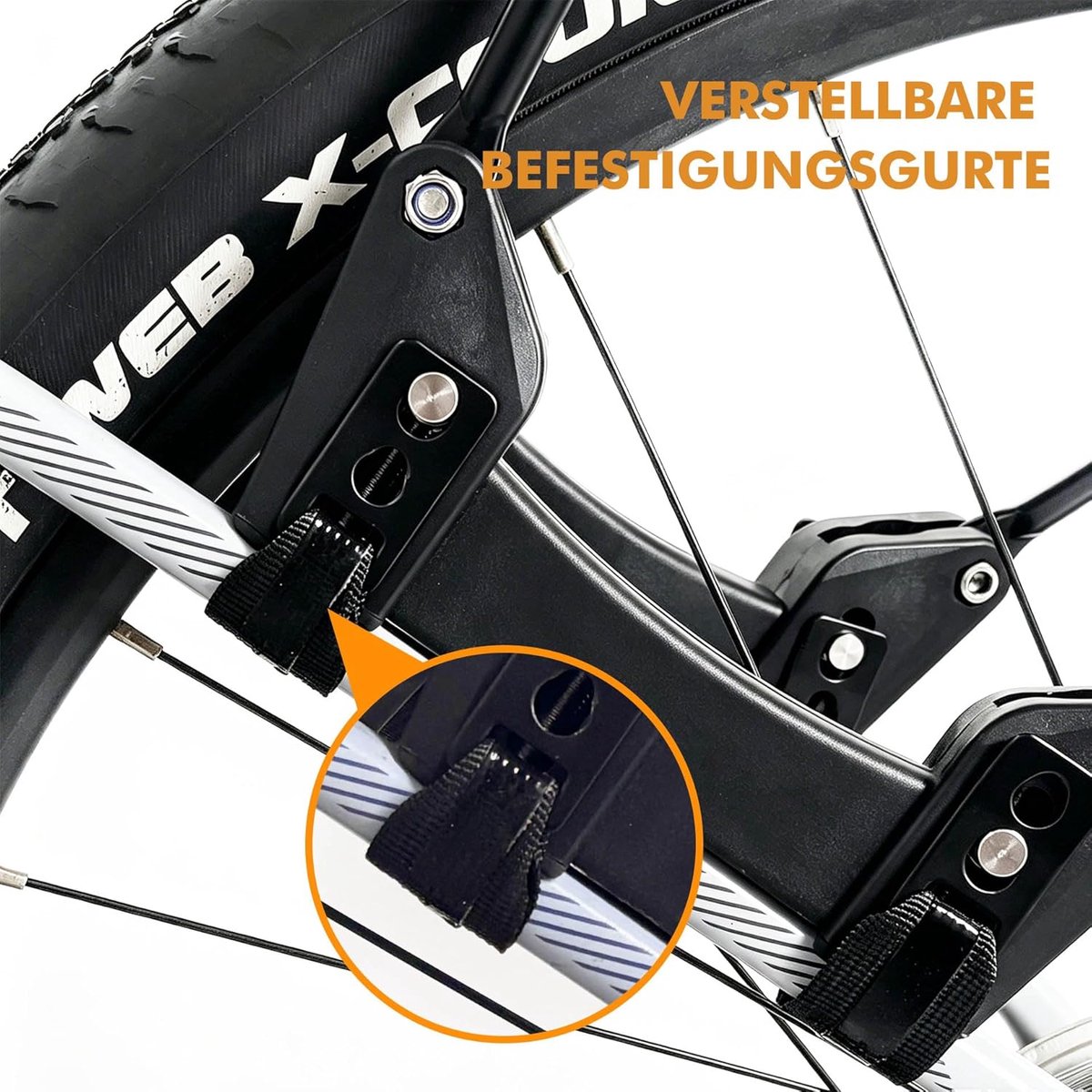 SnelShoppen - Fiets Bagagedrager met Snelle Montage, Verstelbare Luggage Rack Geschikt voor de Meeste Fietsen, Tot 15kg, Duurzaam Staal, Ideaal voor F