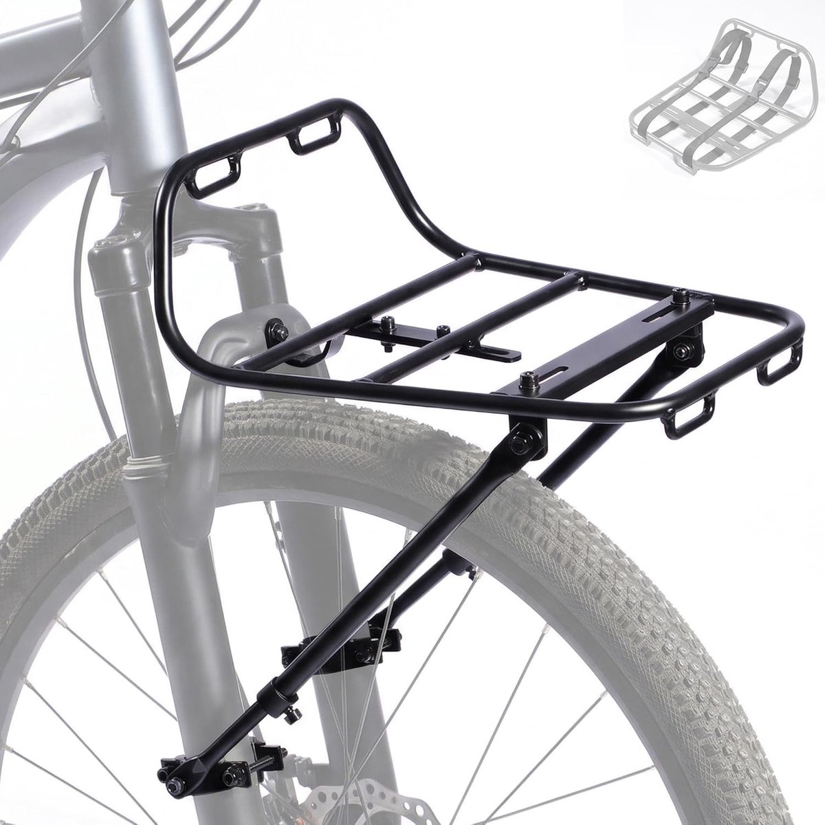 Fietsendrager voorop - Staal - Lichtgewicht - Ideaal voor extra bagage - ShopVlot