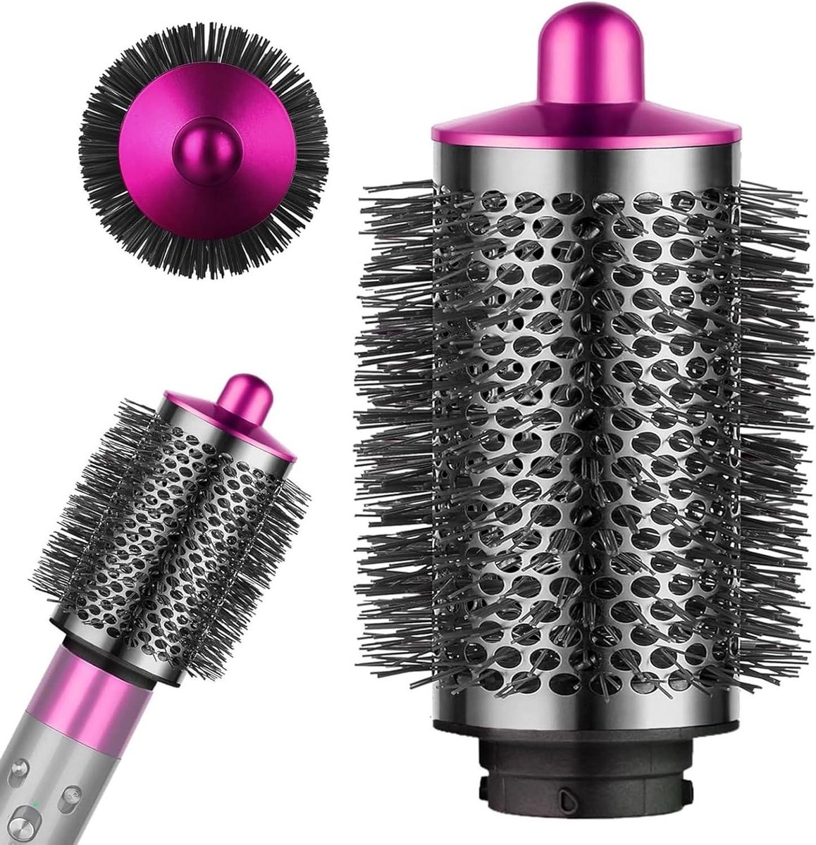 Volume Borstel - Ronde Opzetborstel - Haar Stylen - Salonkwaliteit Resultaat - 16 x 9 cm - Lila