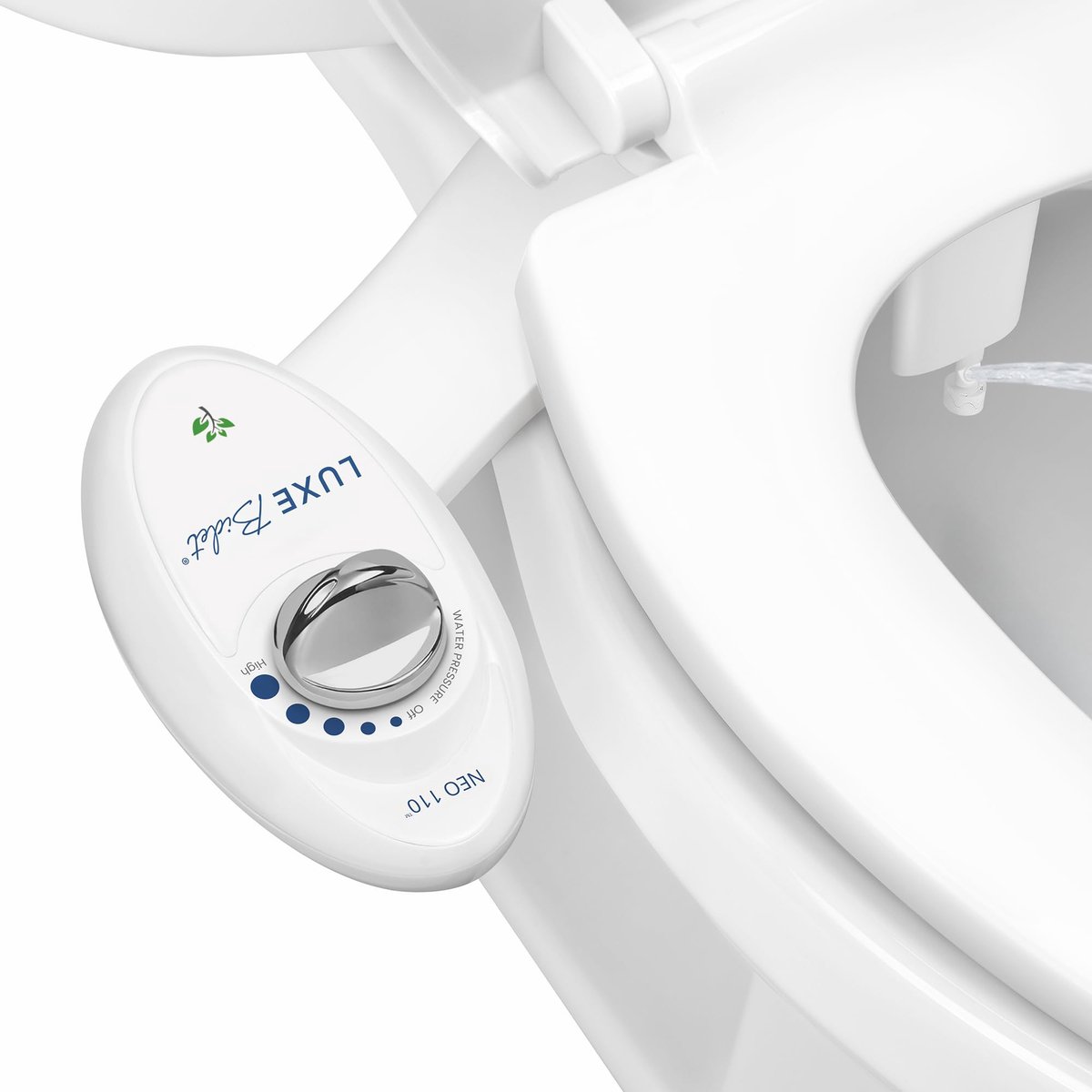 SnelShoppen - Luxe Bidet Neo 110 - Niet-elektrische Bidet Toiletbevestiging met Enkele Sproeier, Verstelbare Waterdruk, Wit, Eenvoudige Doe-Het-Zelf I