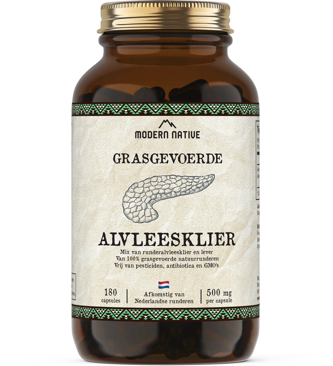 Modern Native Alvleesklier - 180 Capsules